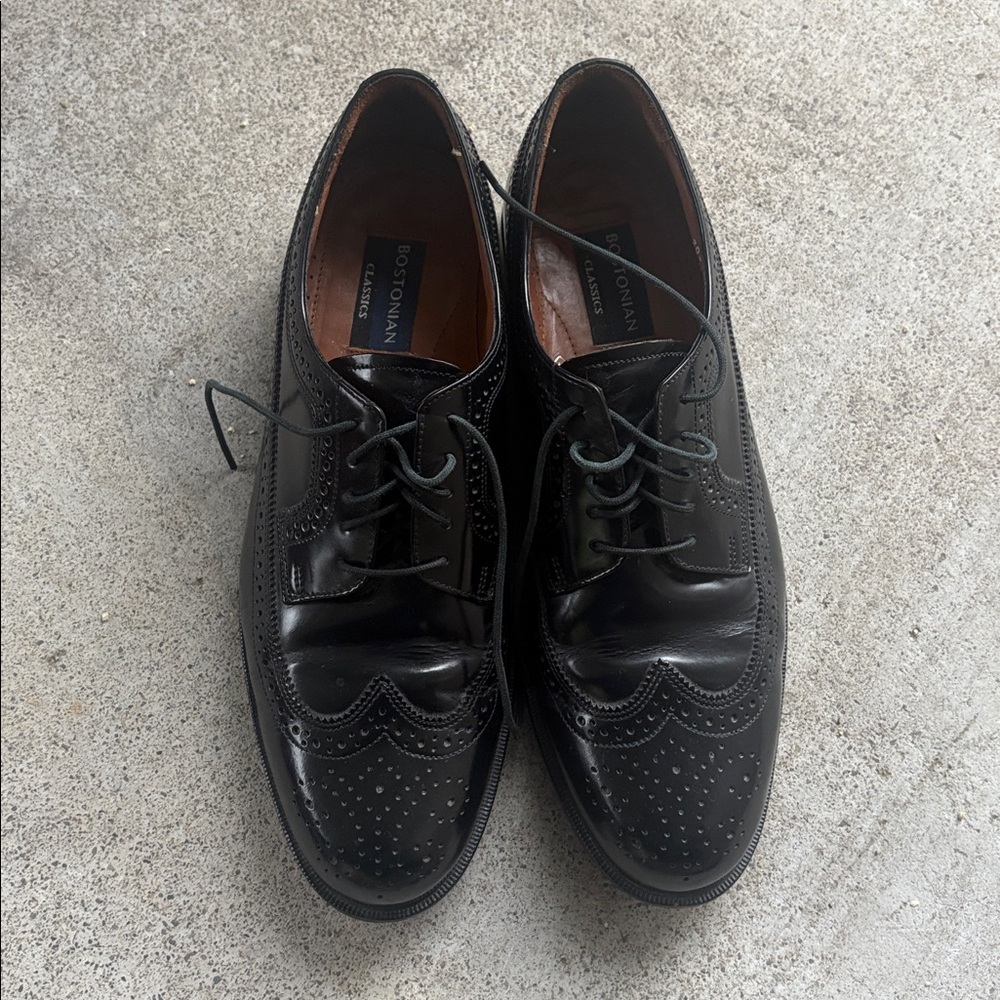 Men’s Bostonian Leather Wing Tip Oxford Dress Shoes